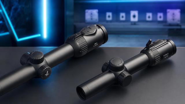 Puškohľady Kahles K18i-2 a Swarovski Z8i+ 1–8×24 vedľa seba.
