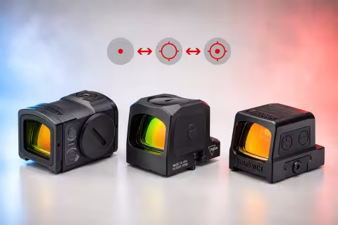 Uzavreté pištoľové kolimátory v teste: Aimpoint ACRO P-2, Trijicon RCR a Holosun 509T X2