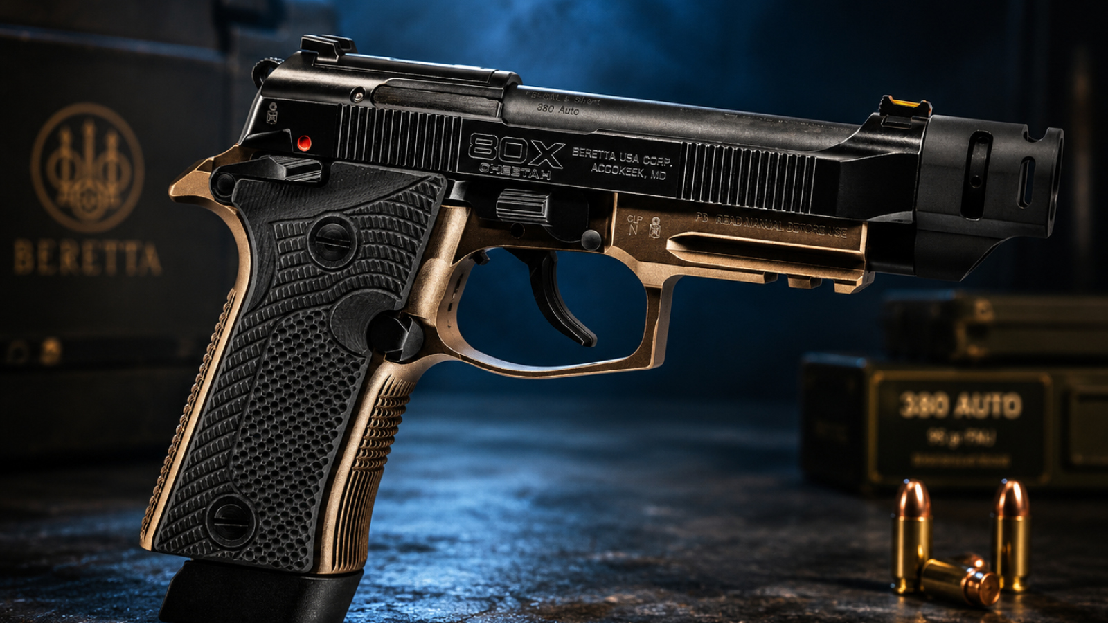 Beretta 80X Cheetah Tactical 380 ACP Pistol 4.4 Threaded Barre